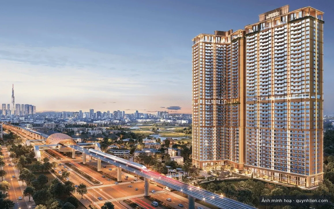 Khải Hoàn Imperial nằm mặt Quốc lộ 13, gần ga metro Thủ Dầu Một - Tao Đàn